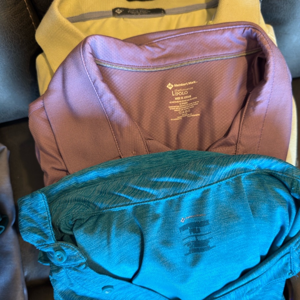 U.S. Polo Assn. Men's Polos in Purple and Teal